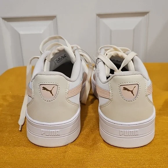 Puma Women's  Syke Athletic Shoes White Beige Peach 374764-23 Sz 10 NWOT/NO BOX - Picture 7 of 14